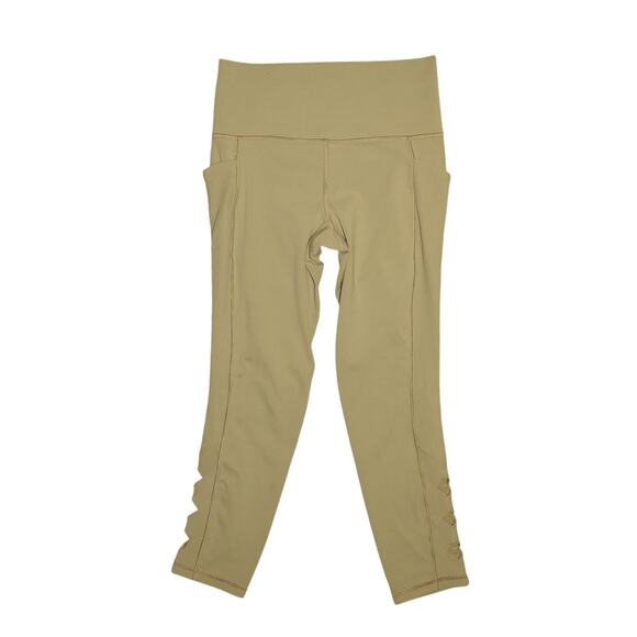 ATHLETA $120 Salutation Stash Pocket II Cutout 7/8 Legging Sage Green Small - Picture 1 of 3